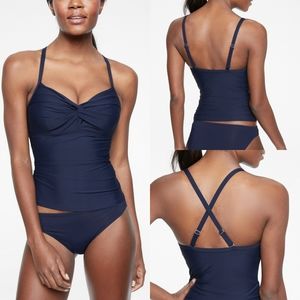 Athleta Twist Up Tankini in Dress Blue